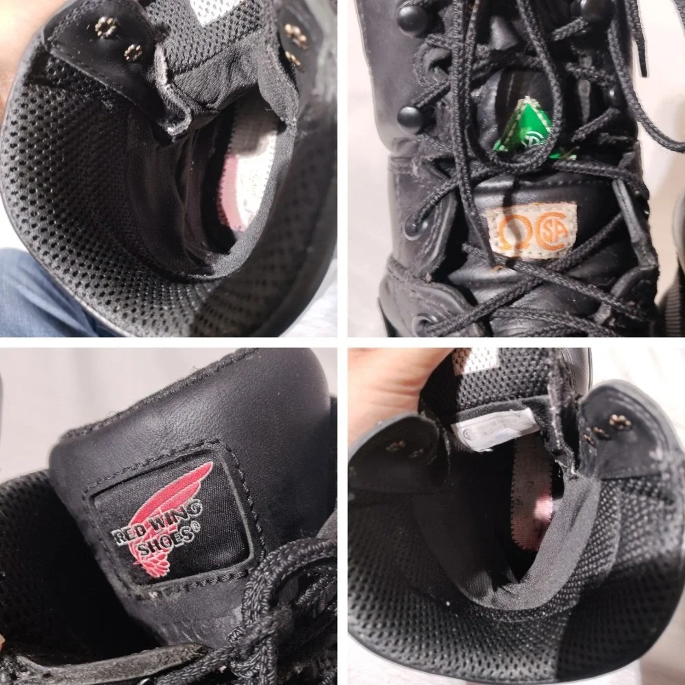 Red Wing Black Leather King Toe Work Boots Vibram Sole Sz 10.5-11? - Imperfect